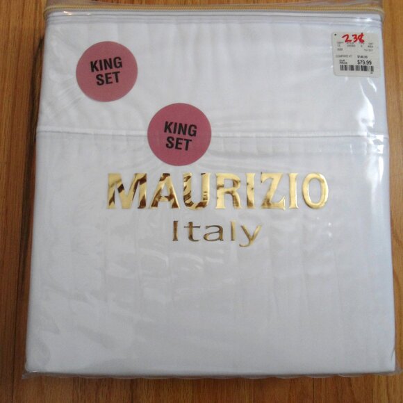 New Maurizio Italian Sheet Set King 100% cotton - Picture 1 of 6